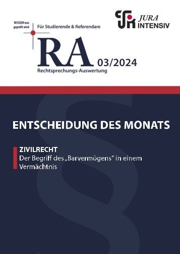 RA 03/2024 - Entscheidung des Monats