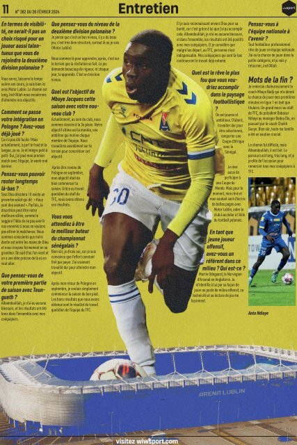 Journal wiwsport n362 - 28 février 2024