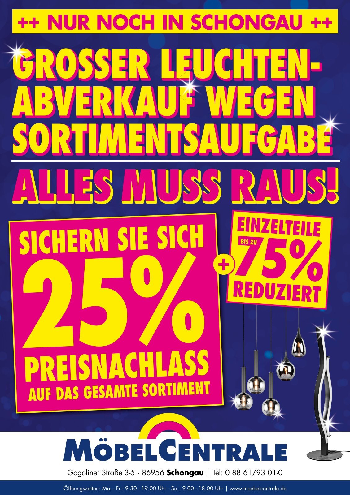 Leuchten-Abverkauf in Schongau