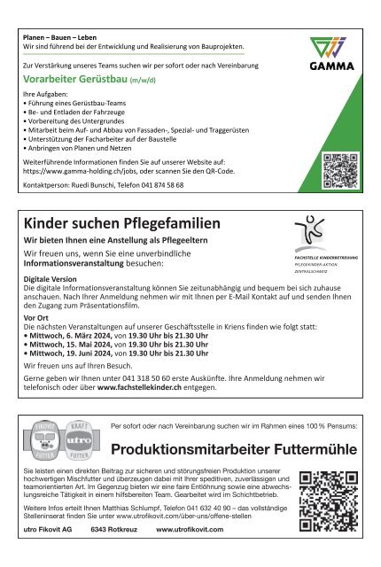 Schwyzer Anzeiger – Woche 9 – 1. März 2024