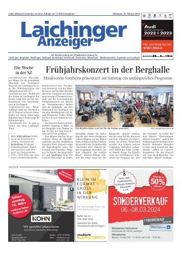 28.02.2024 Laichinger Anzeiger