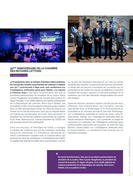 Rapport annuel du CNUE - 2023