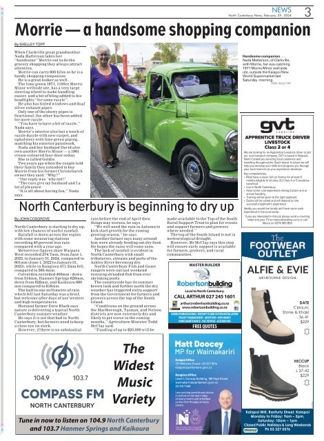 North Canterbury News: February 29, 2024