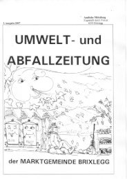 UMWELT- und BFALLZEITUNG - Brixlegg - Land Tirol