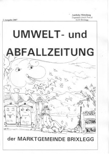 UMWELT- und BFALLZEITUNG - Brixlegg - Land Tirol