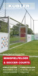 Kübler Sport®  Minispielfelder und Soccer Courts