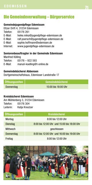 Wo? Wann? Was? Der Veranstaltungskalender 2024 für die Gemeinde Edemissen