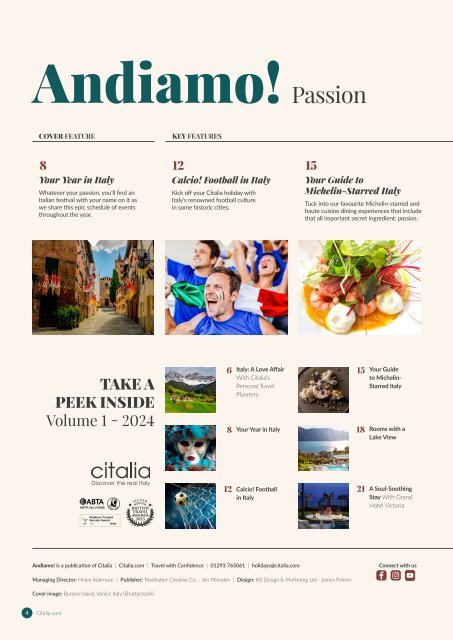 Andiamo! | Citalia Magazine Volume 1 2024