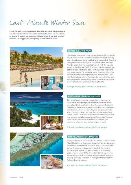 Sojourn | Sovereign Luxury Travel Magazine Volume 1 2024