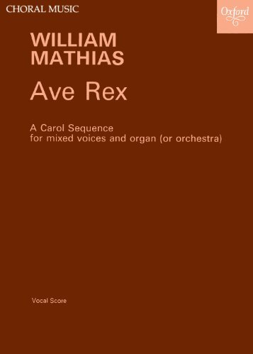 Mathias Ave Rex vocal score