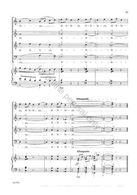 Mathias Ave Rex vocal score