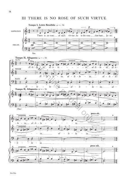 Mathias Ave Rex vocal score