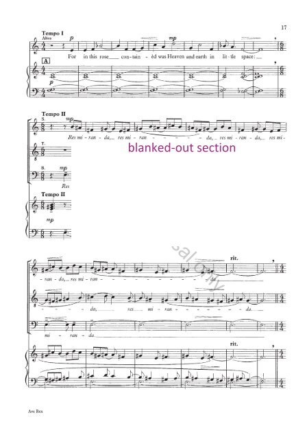 Mathias Ave Rex vocal score