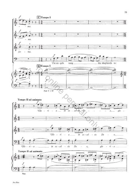 Mathias Ave Rex vocal score