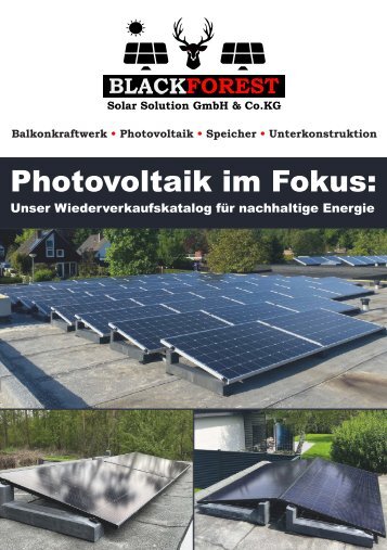 Photovoltaik im Fokus – Unser Wiederverkaufskatalog für nachhaltige Energie (B2B)