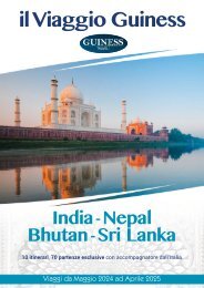 India, Nepal, Bhutan e Sri Lanka - Guinesstravel 2024-2025