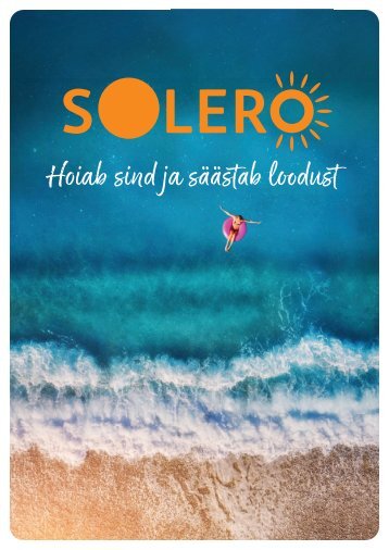 SOLERO päikesekaitsetoodete kataloog