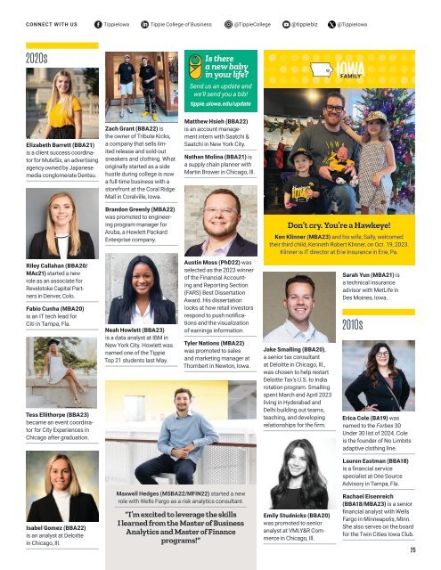 Tippie Magazine (Spring 2024) - Tippie College of Business