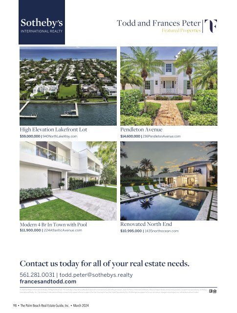 Palm Beach Real Estate Guide March 2024