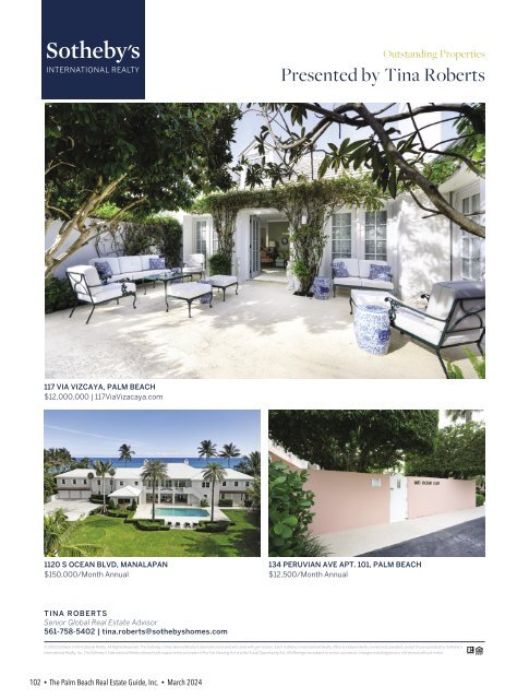 Palm Beach Real Estate Guide March 2024