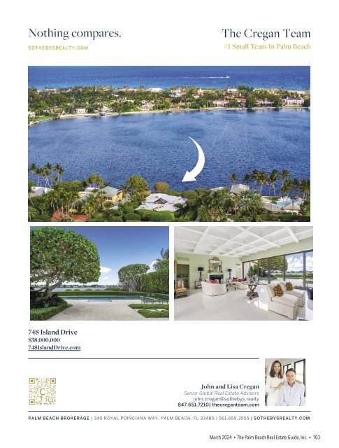 Palm Beach Real Estate Guide March 2024