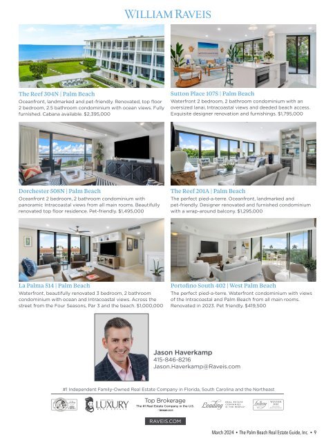 Palm Beach Real Estate Guide March 2024