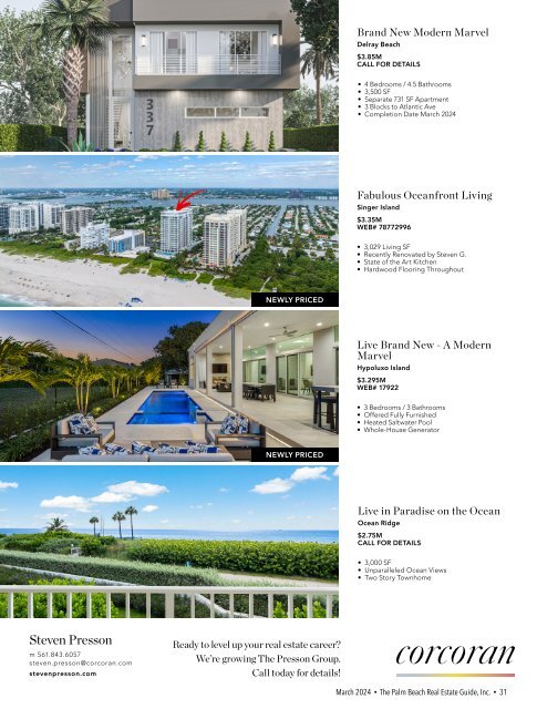 Palm Beach Real Estate Guide March 2024