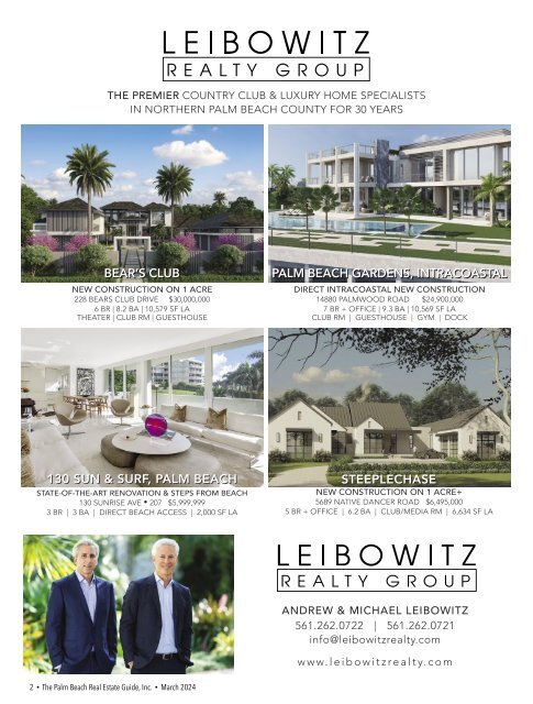 Palm Beach Real Estate Guide March 2024