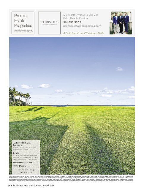 Palm Beach Real Estate Guide March 2024