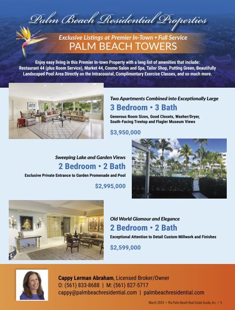 Palm Beach Real Estate Guide March 2024