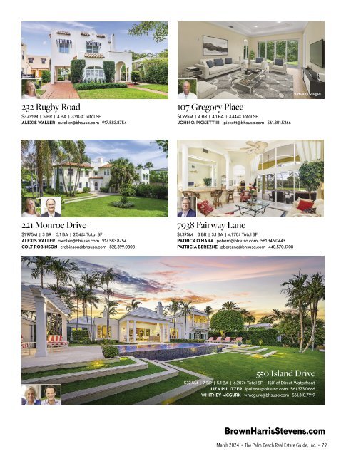 Palm Beach Real Estate Guide March 2024