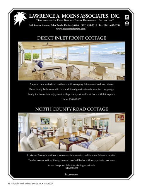 Palm Beach Real Estate Guide March 2024