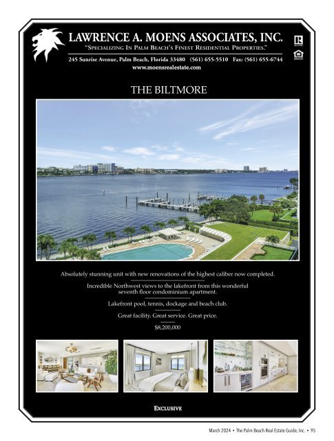 Palm Beach Real Estate Guide March 2024