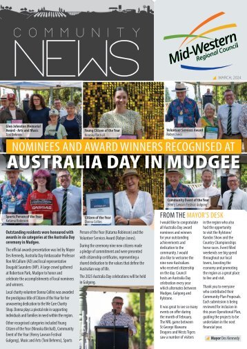 Mid-Western Regional Council Community News March 2024