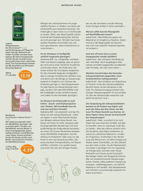 Alnatura Magazin März 2024