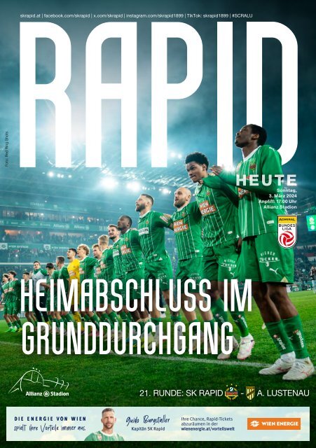 Rapid HEUTE: SK Rapid vs. Austria Lustenau 