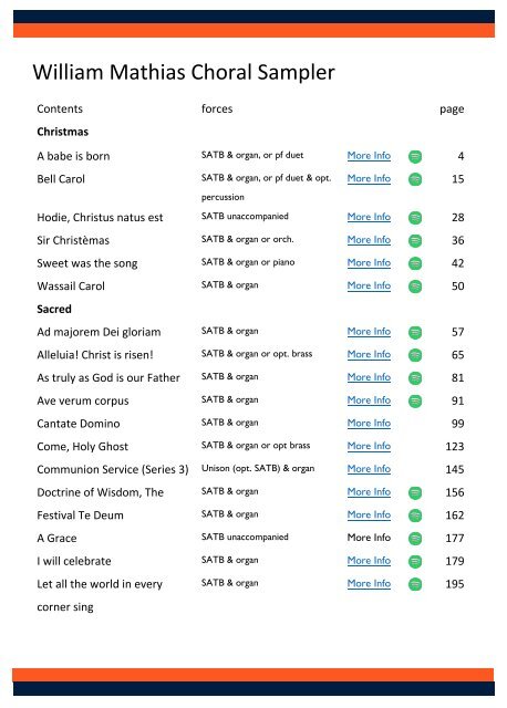 William Mathias choral sampler