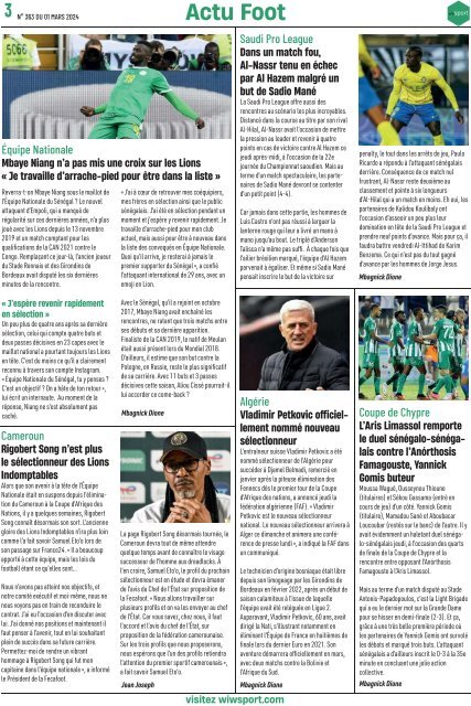 Journal wiwsport n363 - 01 mars 2024