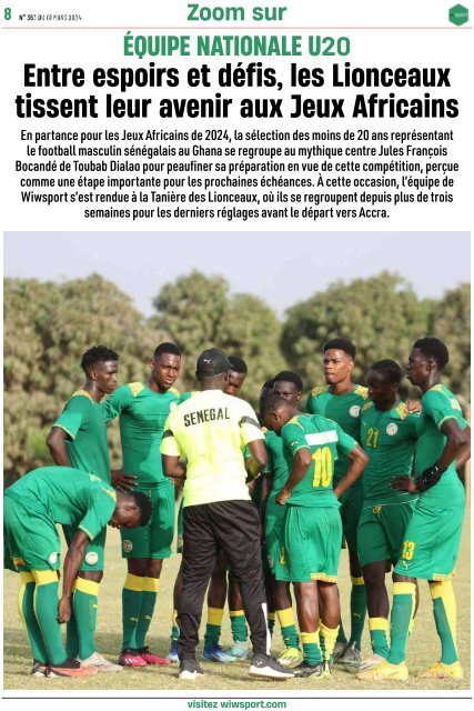 Journal wiwsport n363 - 01 mars 2024