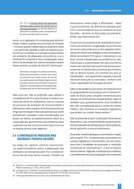 Perspectivas sobre o controle da infraestrutura 