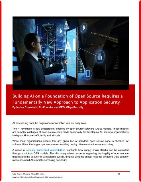 The Cyber Defense eMagazine March Edition for 2024