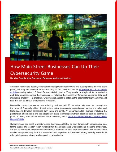 The Cyber Defense eMagazine March Edition for 2024