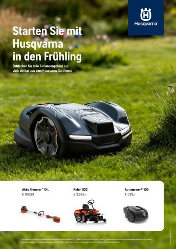 Husqvarna Frühlingsaktion 2024