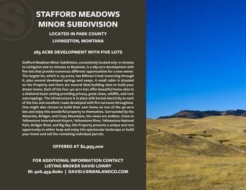 Stafford Meadows Minor Subdivision Photo Essay 3-2-2024