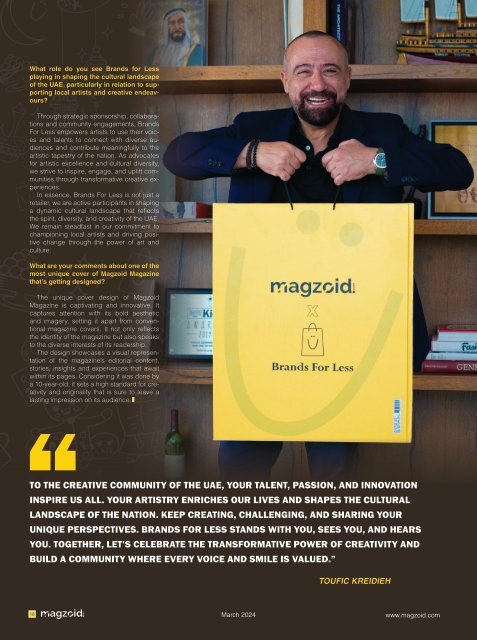 Magzoid Magazine - Luxury Magazine in the Creative Space | March 2024 |