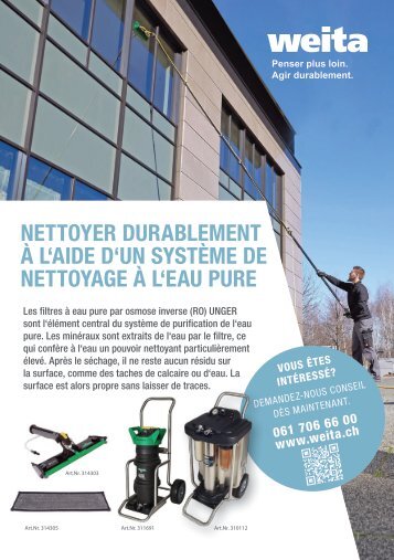 Unger - Système de nettoyage à l'eau pure