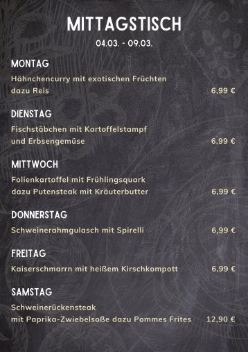 Mittagstisch Mönchenholzhausen - KW 10