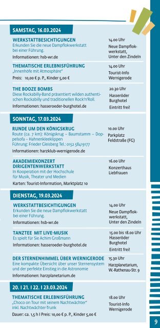 Wernigerode & Schierke März Tipps 2024