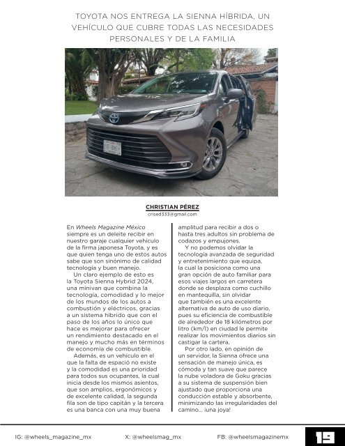 Wheels Magazine México Marzo 2024