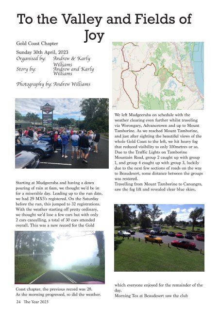 MX5 Club QLD RTR The Year 2023